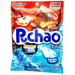 Uha Mikakuto Candy Pouch, Puchao Bubbly Soda - 3.53 oz