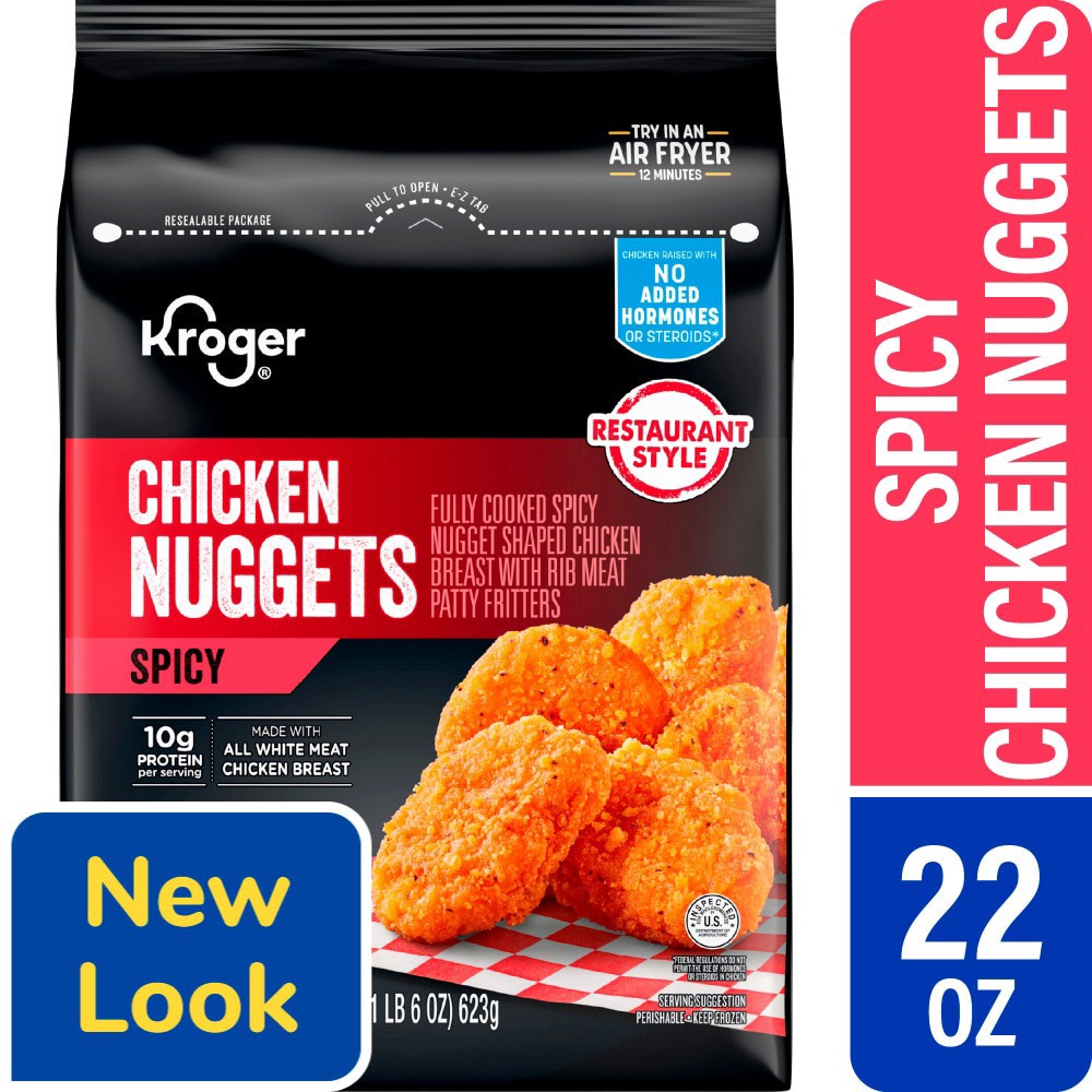 slide 1 of 1, Kroger® Spicy Chicken Nuggets, 22 oz