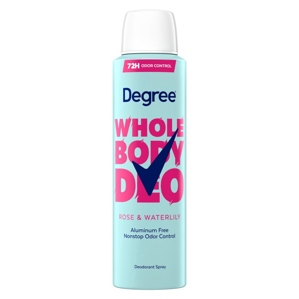 slide 1 of 2, Degree® Whole Body Deo Spray Deoderant - Rose & Waterlily, 4 fl oz