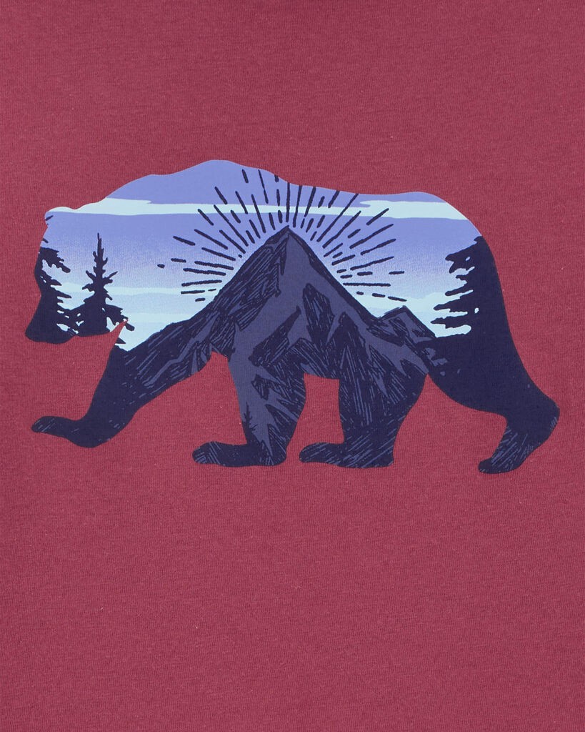 slide 2 of 2, Oshkosh Kid Bear Graphic Tee Maroon M, 1 ct