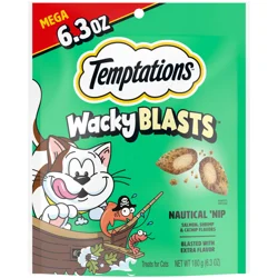 Temptations WackyBlasts Nautical 'Nip Treats for Cats Mega 6.3 oz