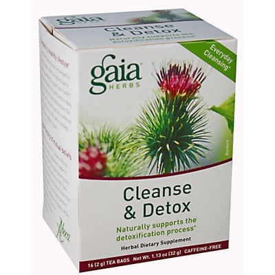 slide 1 of 1, Gaia Herbs Herbal Tea Cleanse & Detox, 20 ct