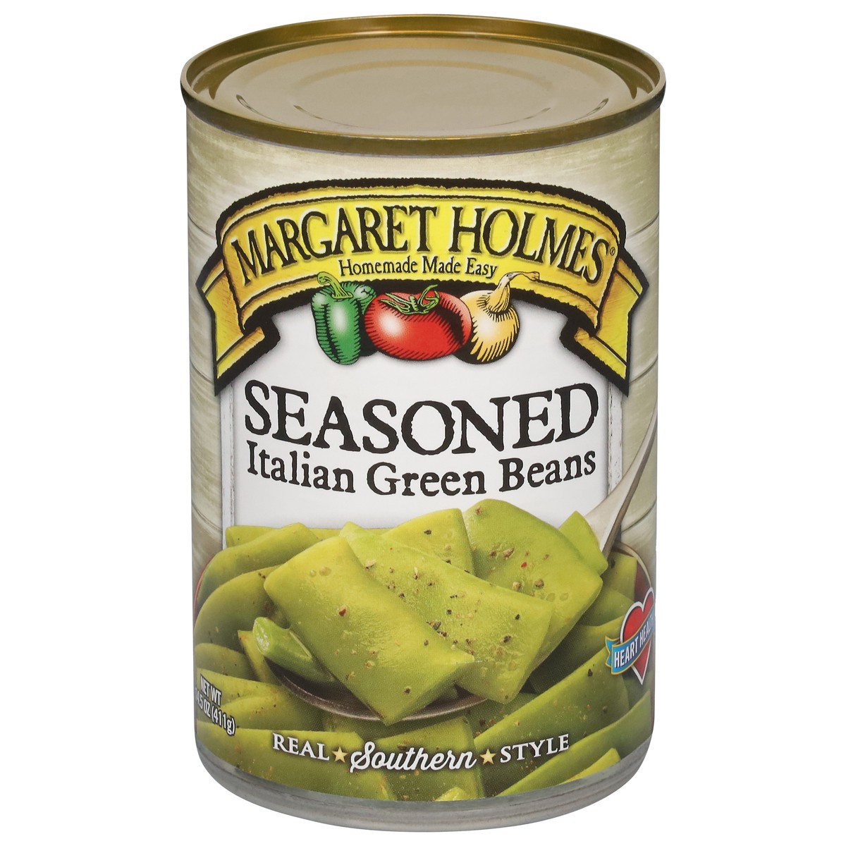 slide 1 of 2, Margaret Holmes Italian Seasoned Green Beans 14.5 oz, 14.5 oz