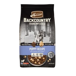 Merrick Backcountry Raw Infused Grain Free Puppy Food Recipe, Freeze Dried Dog Food - 20 lb Bag