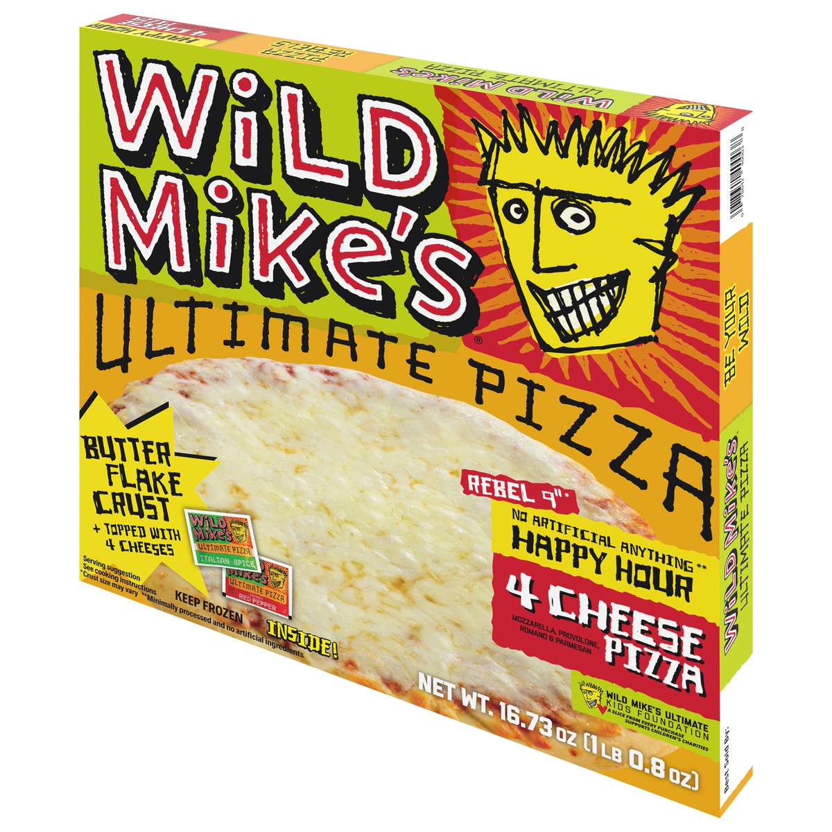 slide 5 of 13, Wild Mike's Ultimate Pizza Four Cheese, 14.39 oz