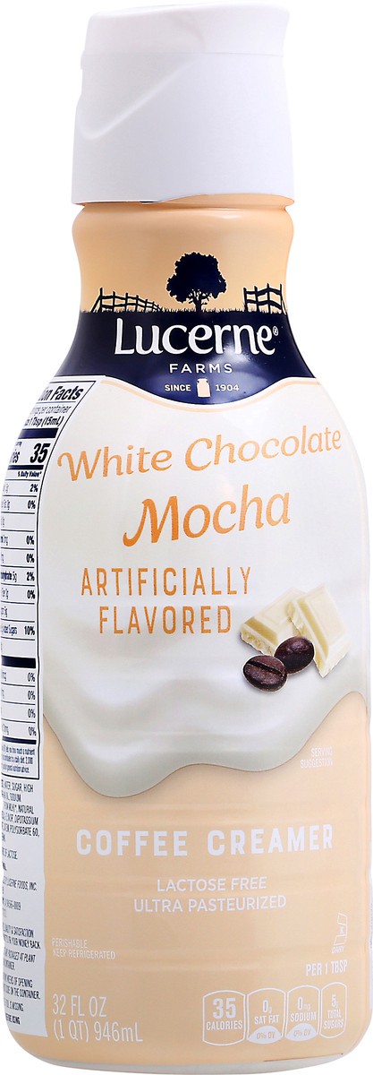 slide 2 of 13, Lucerne Dairy Farms White Chocolate Mocha Coffee Creamer 32 fl oz Bottle, 32 oz