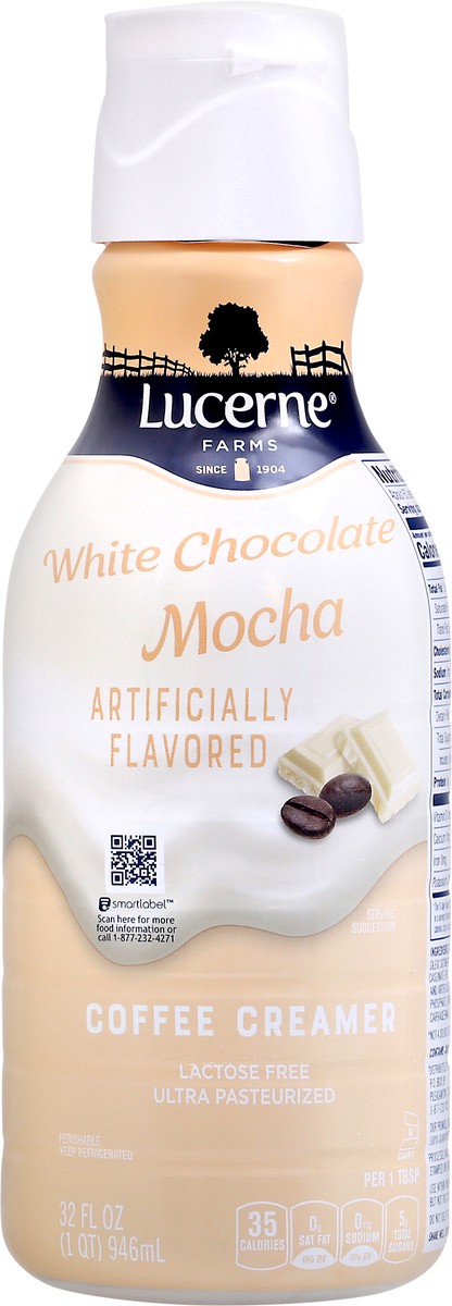 slide 3 of 13, Lucerne Dairy Farms White Chocolate Mocha Coffee Creamer 32 fl oz Bottle, 32 oz