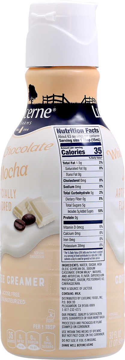 slide 8 of 13, Lucerne Dairy Farms White Chocolate Mocha Coffee Creamer 32 fl oz Bottle, 32 oz