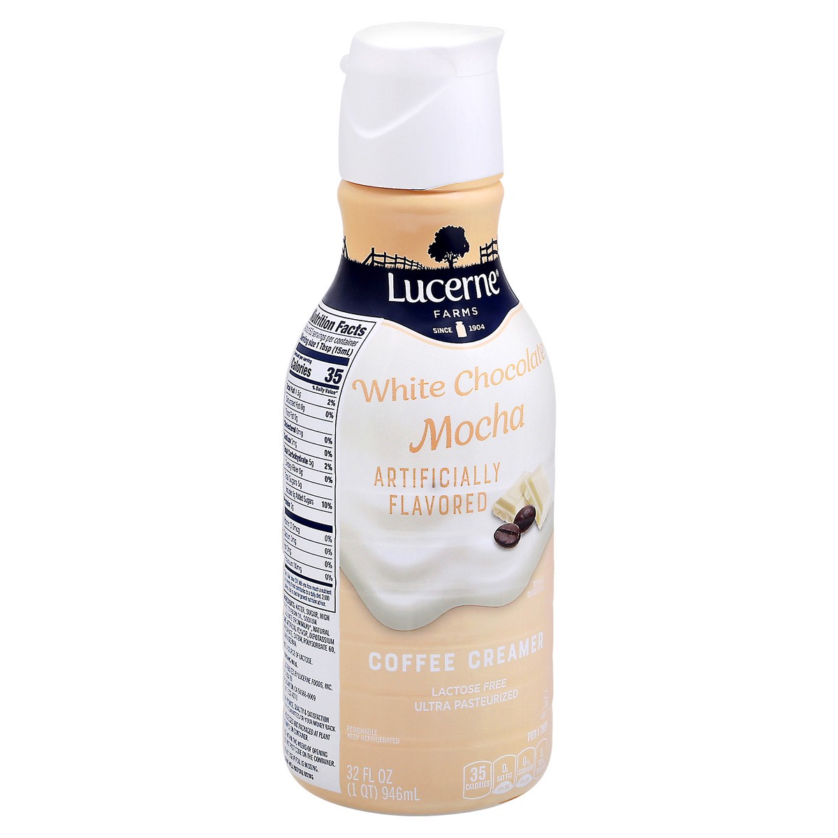 slide 13 of 13, Lucerne Dairy Farms White Chocolate Mocha Coffee Creamer 32 fl oz Bottle, 32 oz