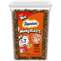 Temptations WackyBlasts Cluckin' Bacon Cat Treats Value 16 oz 16.0 oz