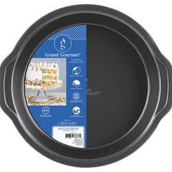 Grand Gourmet Round Cake Pan, Dark Grey, 9"