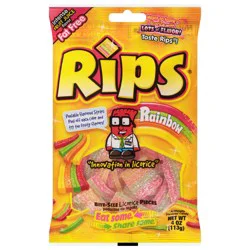 Rips Rainbow Licorice Pieces Bite-Size 5.5 oz