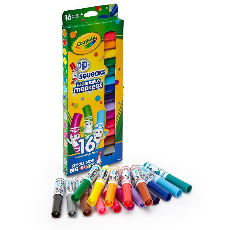 slide 5 of 5, Crayola Pip-Squeaks Nontoxic Washable Markers 16 ea, 16 ct