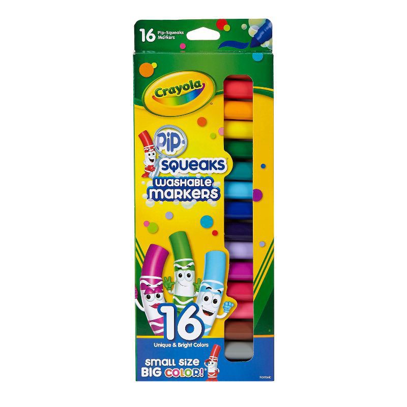 slide 1 of 5, Crayola Pip-Squeaks Nontoxic Washable Markers 16 ea, 16 ct