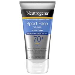 Neutrogena Sport Oil-Free Sunscreen For Face SPF 70+, 2.5 fl. oz