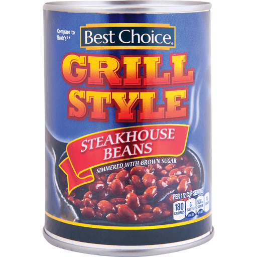 slide 1 of 1, Best Choice Grill Style Steakhouse Beans, 22 oz