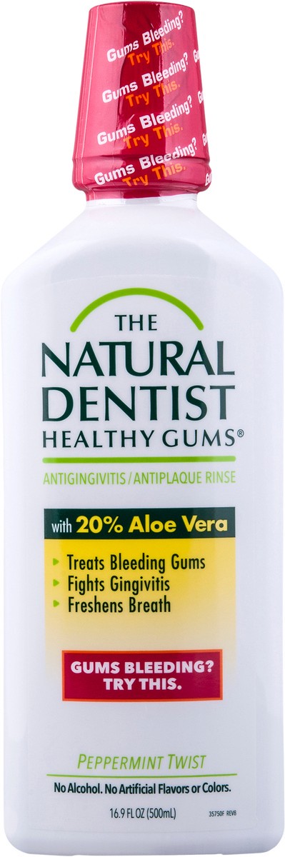 slide 1 of 11, Healthy Gums Antigingivitis Rinse - Peppermint Twist, 16.9 fl oz