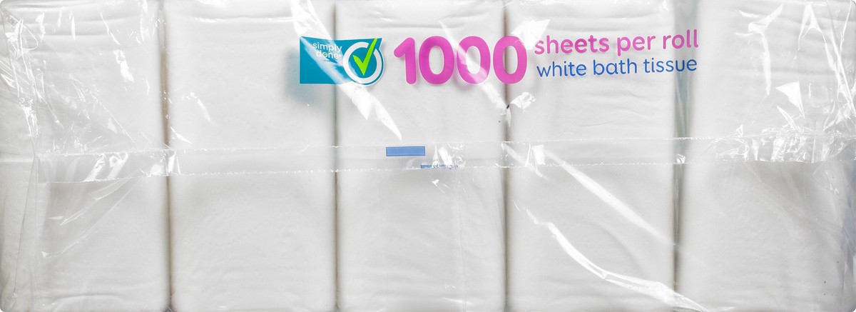 slide 3 of 9, Simply Done White 1-Ply Bath Tissue, 20 ct