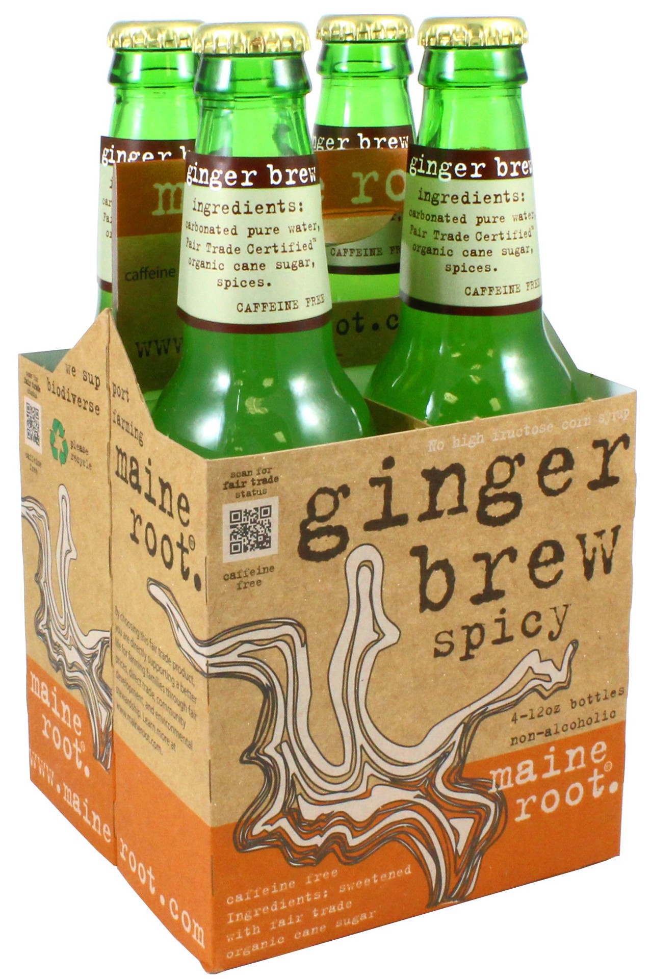 slide 1 of 1, Maine Root Ginger Brew - 4 ct; 12 oz, 4 ct; 12 oz