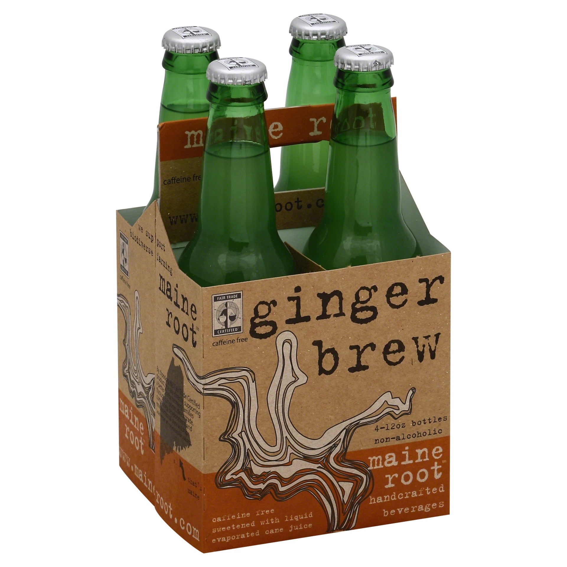 slide 1 of 1, Maine Root Ginger Brew - 4 ct; 12 oz, 4 ct; 12 oz