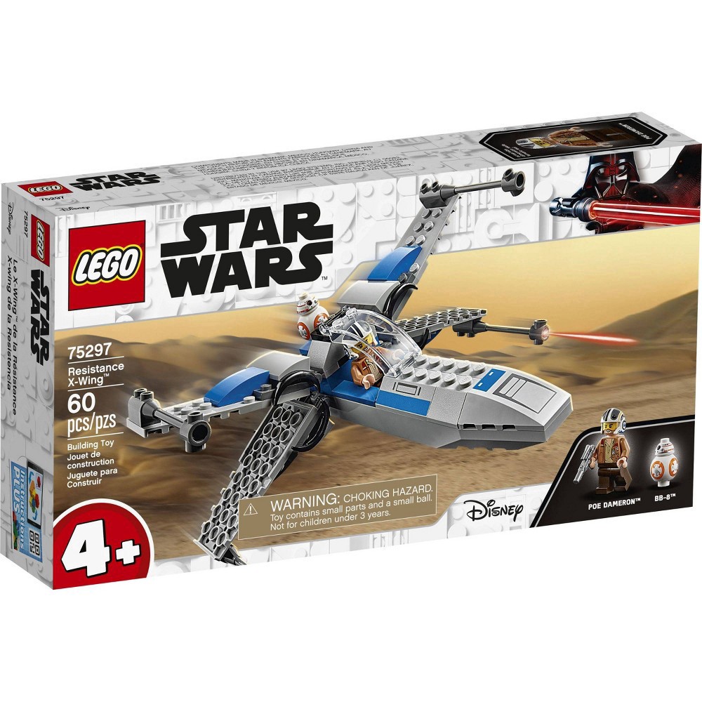 slide 5 of 7, LEGO Star Wars Resistance X-Wing Building Toy 75297, 60 pc