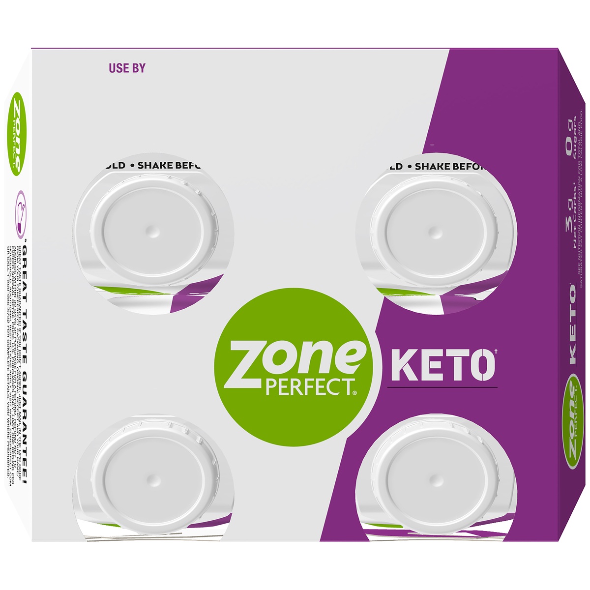 slide 6 of 11, Zone Perfect Keto Chocolate Ready To Drink Shakes, 4 ct 11 fl oz