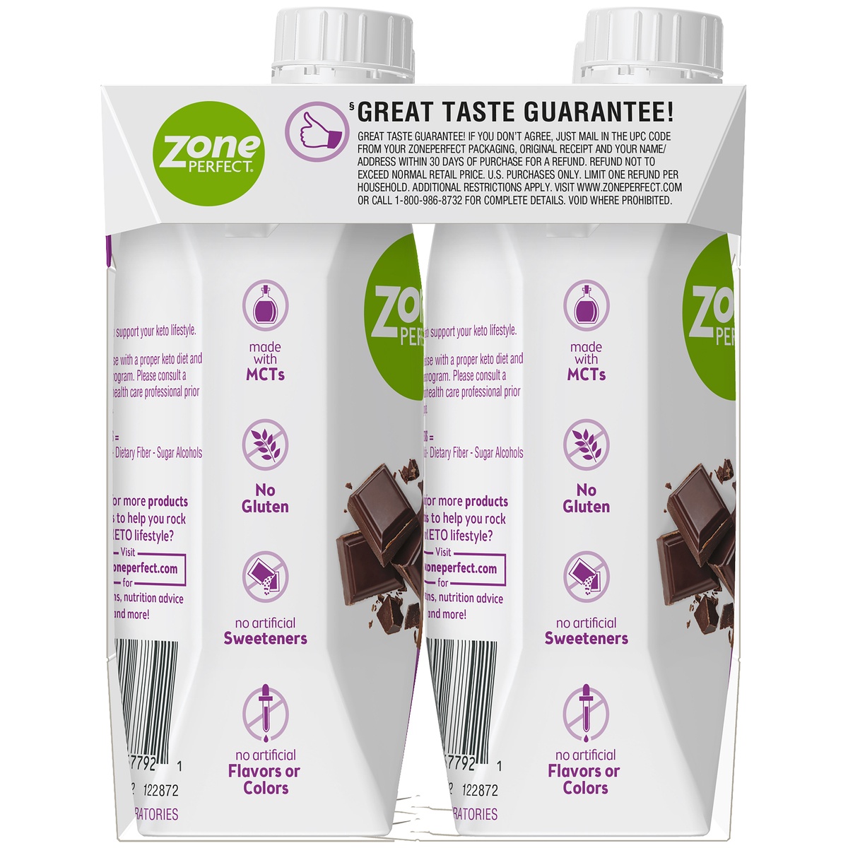 slide 7 of 11, Zone Perfect Keto Chocolate Ready To Drink Shakes, 4 ct 11 fl oz