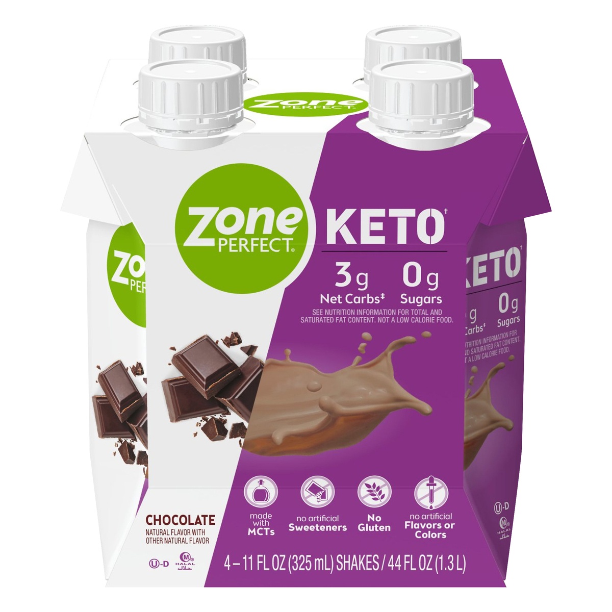 slide 11 of 11, Zone Perfect Keto Chocolate Ready To Drink Shakes, 4 ct 11 fl oz