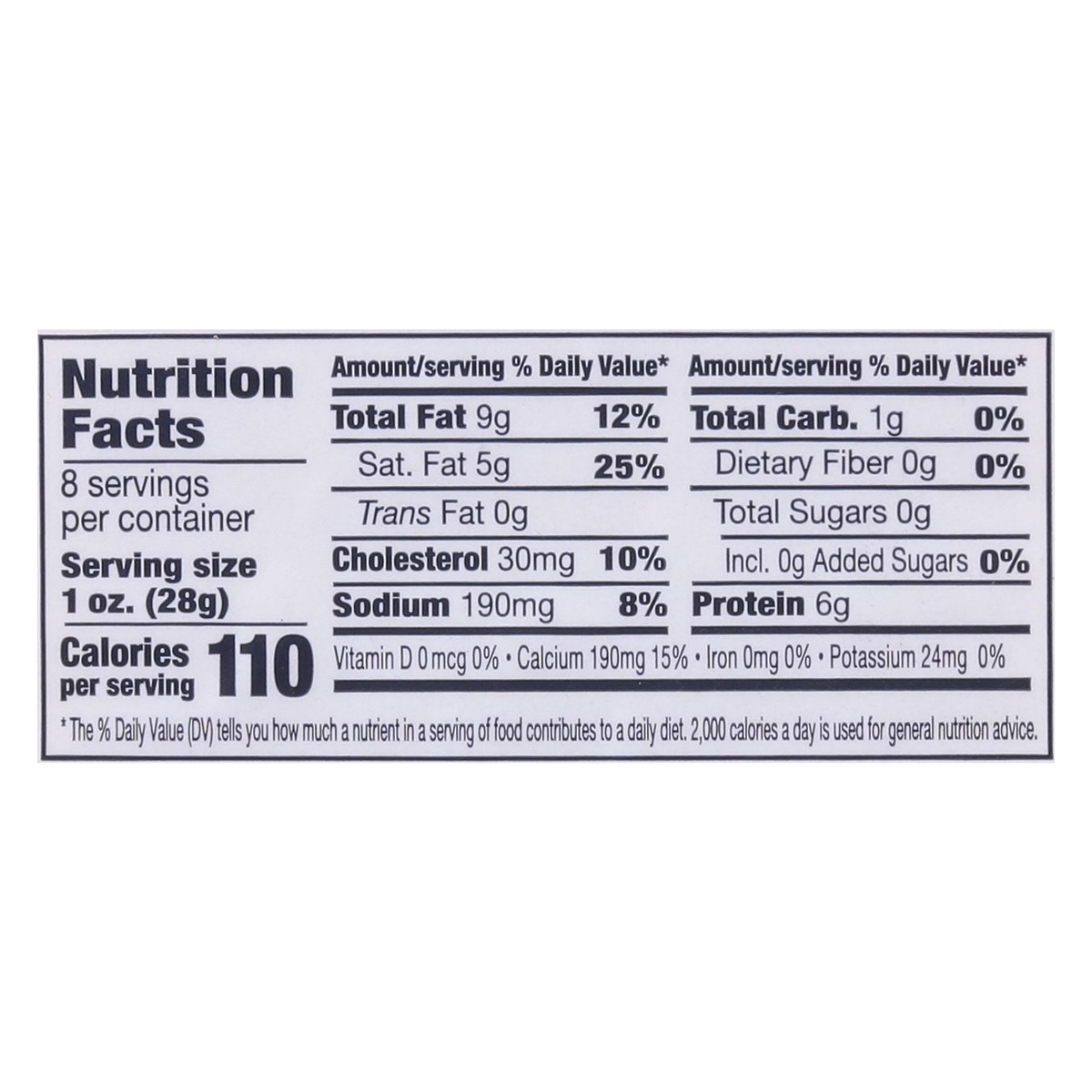 slide 12 of 14, Dietz & Watson Cheddar Cheese Mild White -1 SHRINKWRAPPED-8.0 OZ, 8 oz