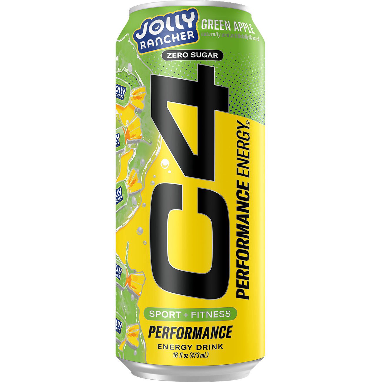 slide 1 of 1, C4 Zero Sugar Energy Drink - Jolly Rancher Green Apple, 16 oz