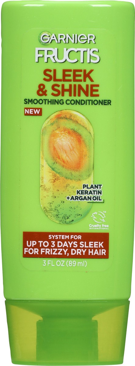 slide 4 of 11, Garnier Sleek & Shine Smoothing Conditioner 3 fl oz, 3 fl oz