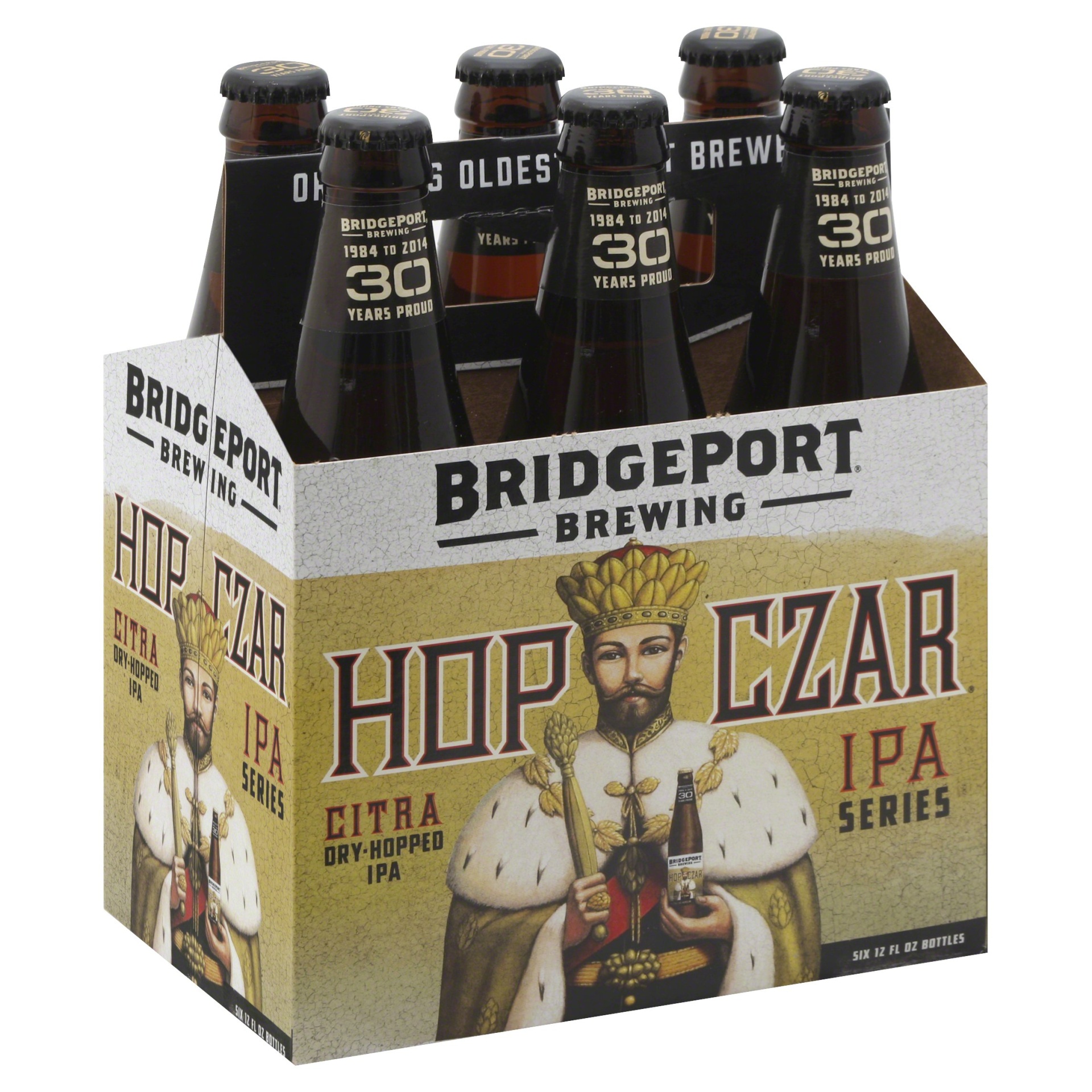 slide 1 of 1, Bridgeport Brewing Hop Czar Imperial IPA Beer Glass Bottles, 72 fl oz