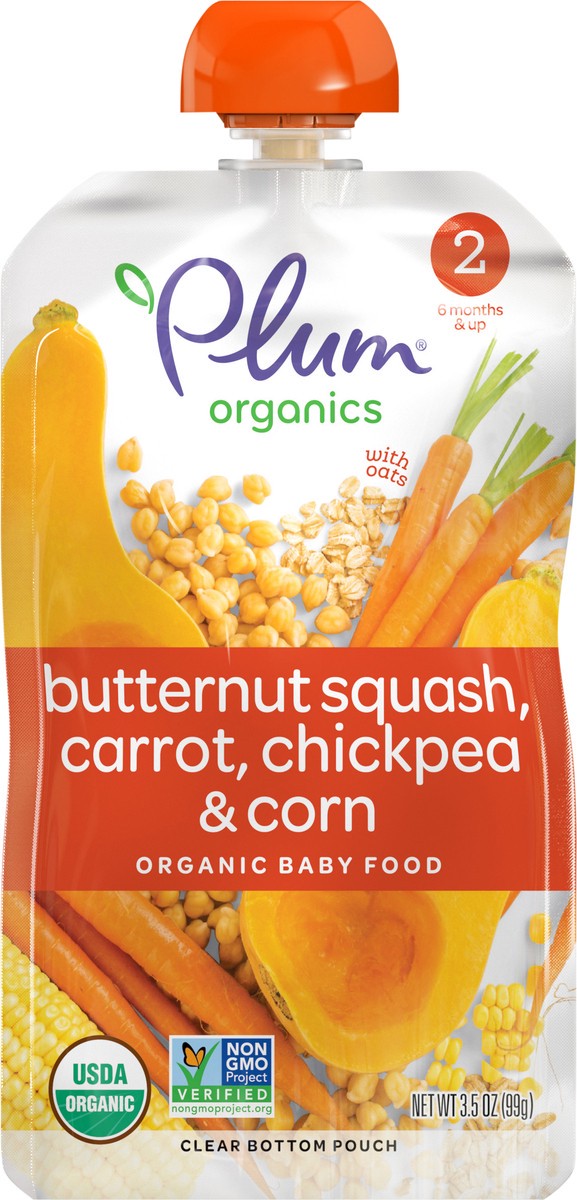 slide 6 of 8, Plum Organics Plum Organ Btrnut Squash Baby Food, 3.5 oz