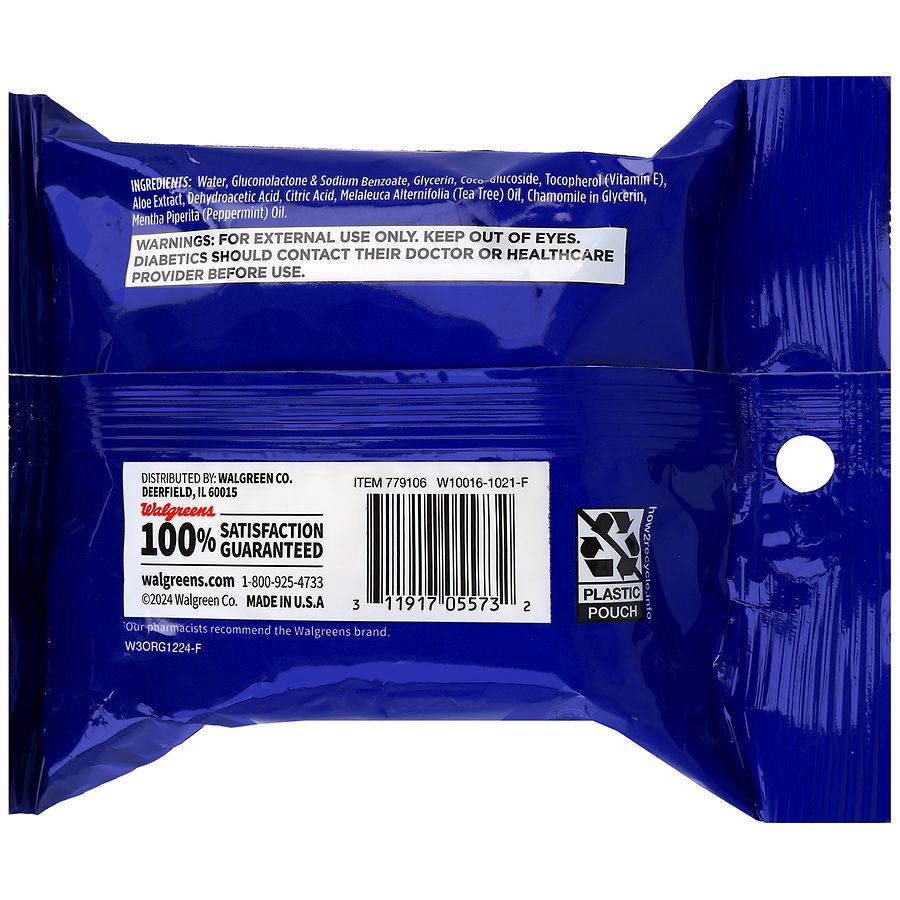 slide 2 of 5, Walgreens Foot Wipes, 25 ct