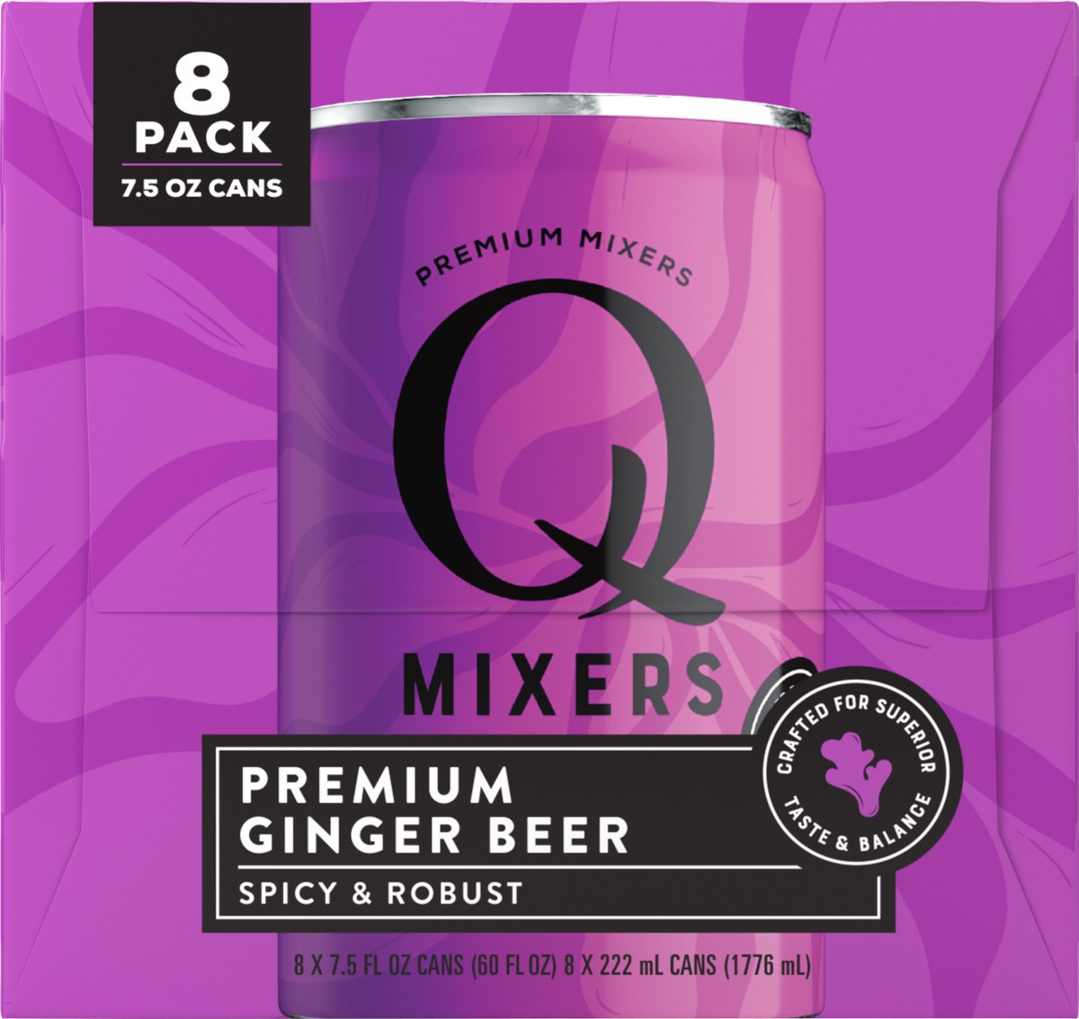slide 7 of 12, Q Mixers Ginger Beer - 8 ct, 8 ct