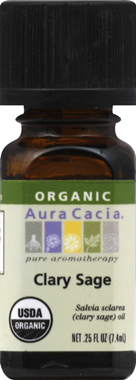 slide 1 of 3, Aura Cacia Frontier Co-Op Aura Cacia Clary Sage Oil 0.25 Oz, 0.25 oz