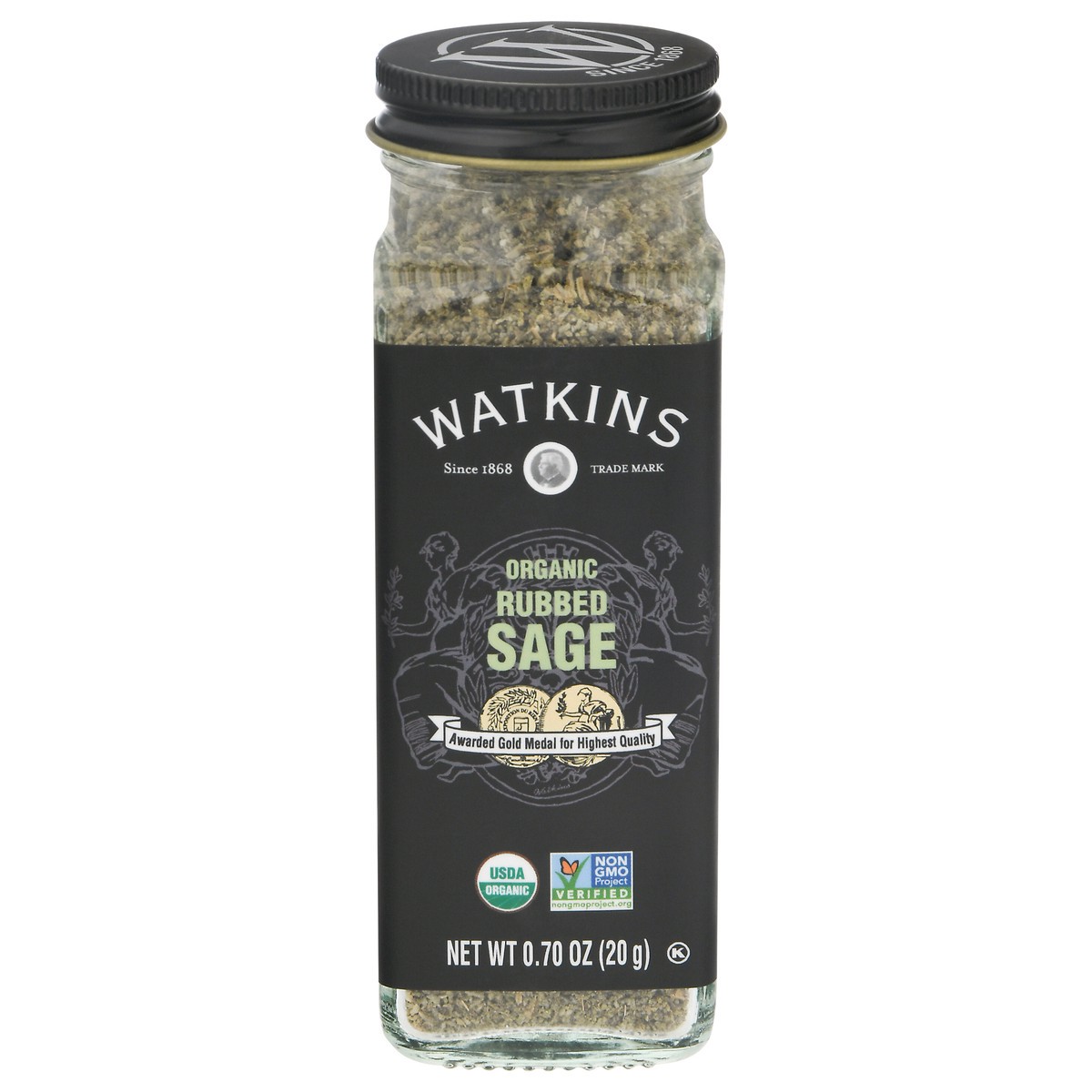 slide 1 of 11, Watkins Rubbed Organic Sage 0.70 oz, 1.26 oz