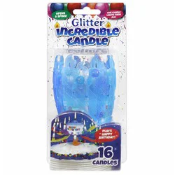 Best Party Ever! Glitter Incredible Candle 16 Each