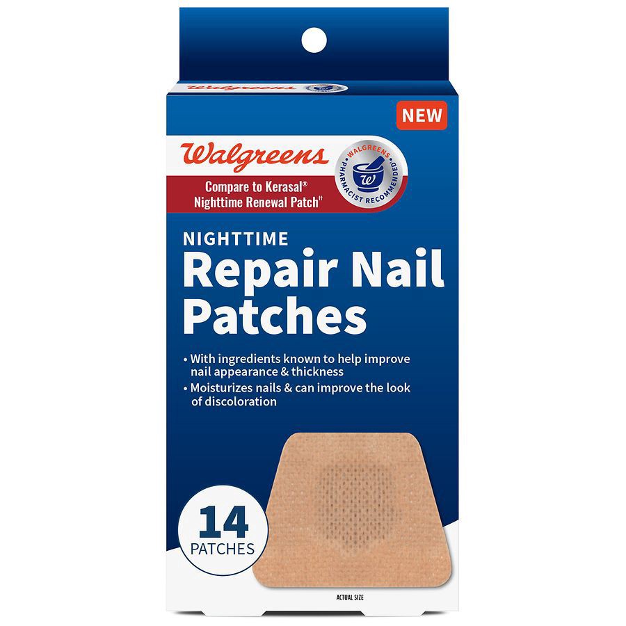 slide 1 of 4, Walgreens Nighttime Repair Nail Patches, 14 ct