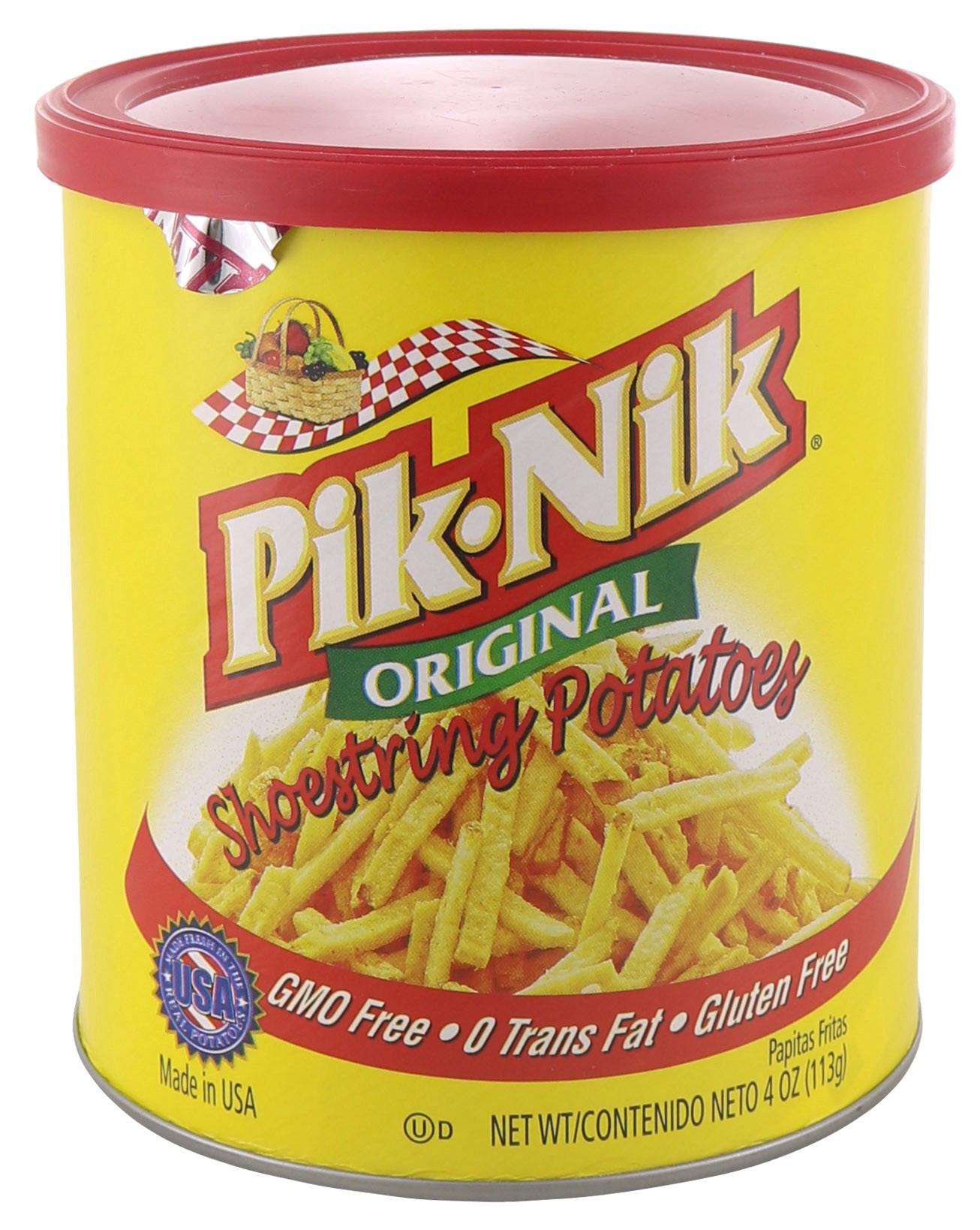 slide 1 of 1, Pik-Nik Shoestring Potato Snacks - 4 oz, 4 oz