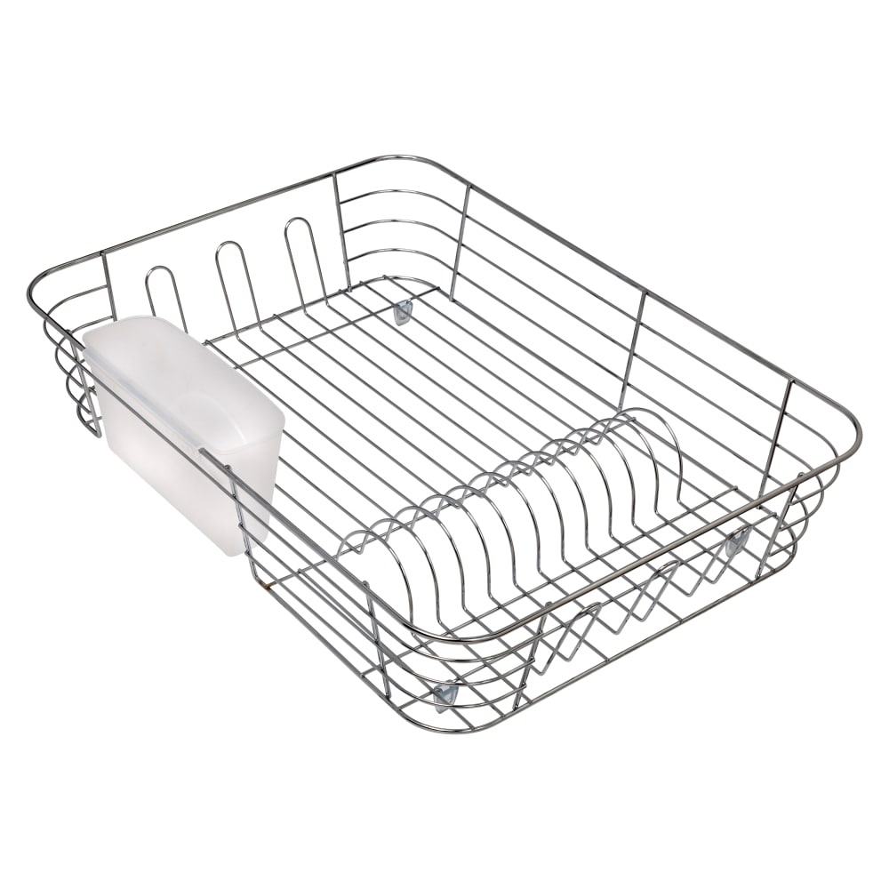 slide 1 of 1, Honey-Can-Do Chrome Dish Drying Rack - Silver, extra large