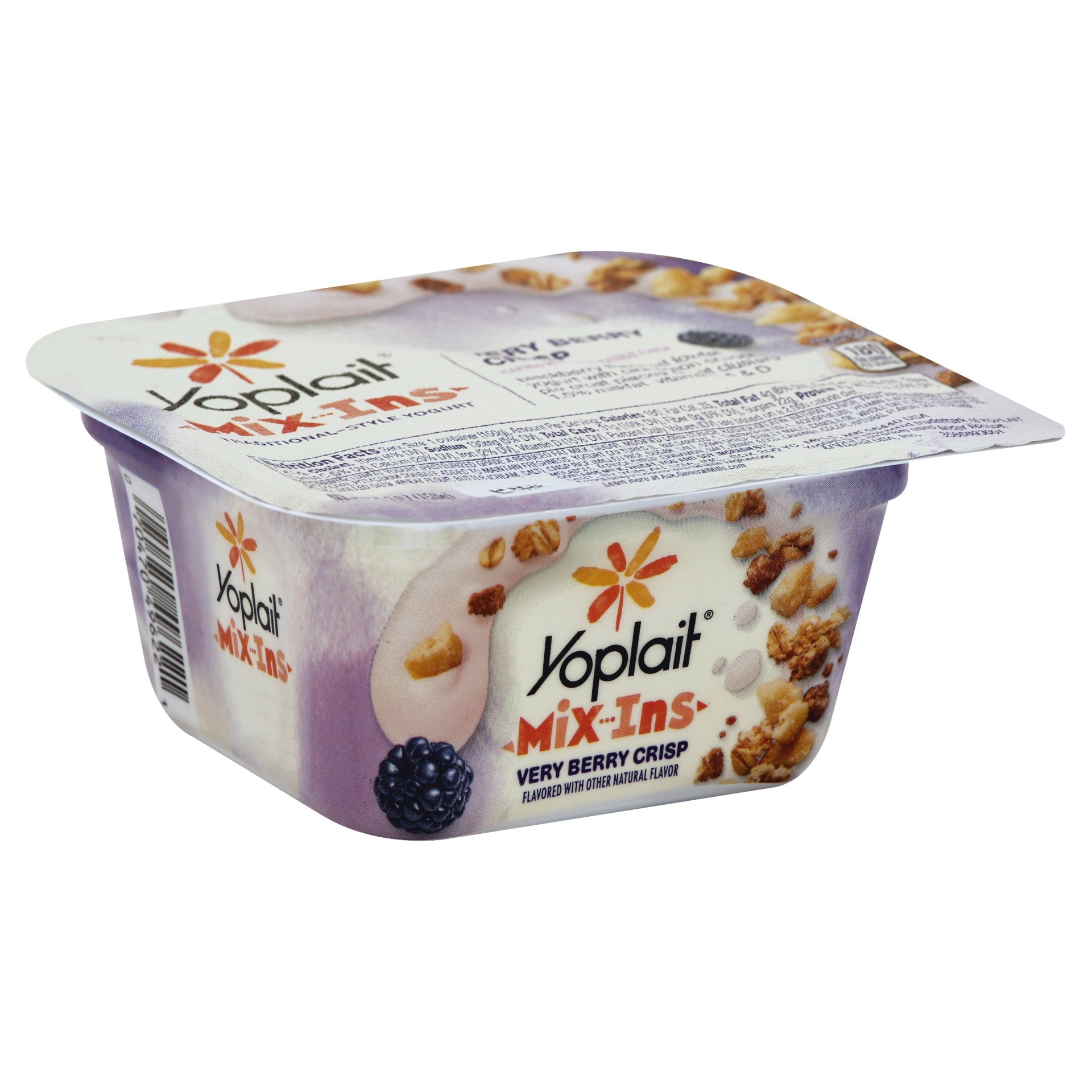 slide 1 of 3, Yoplait Very Berry Crisp Mix-Ins Yogurt, 5.3 oz