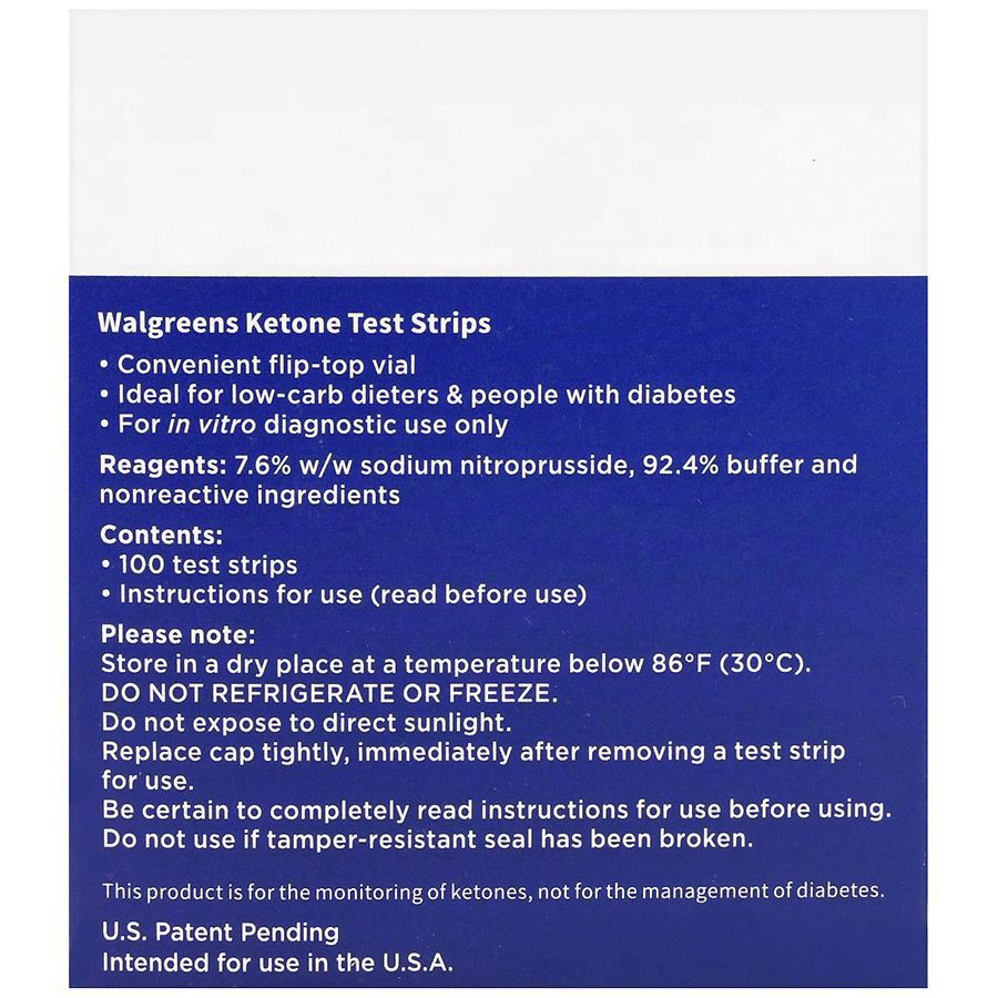 slide 4 of 5, Walgreens Ketone Test Strips, 100 ct