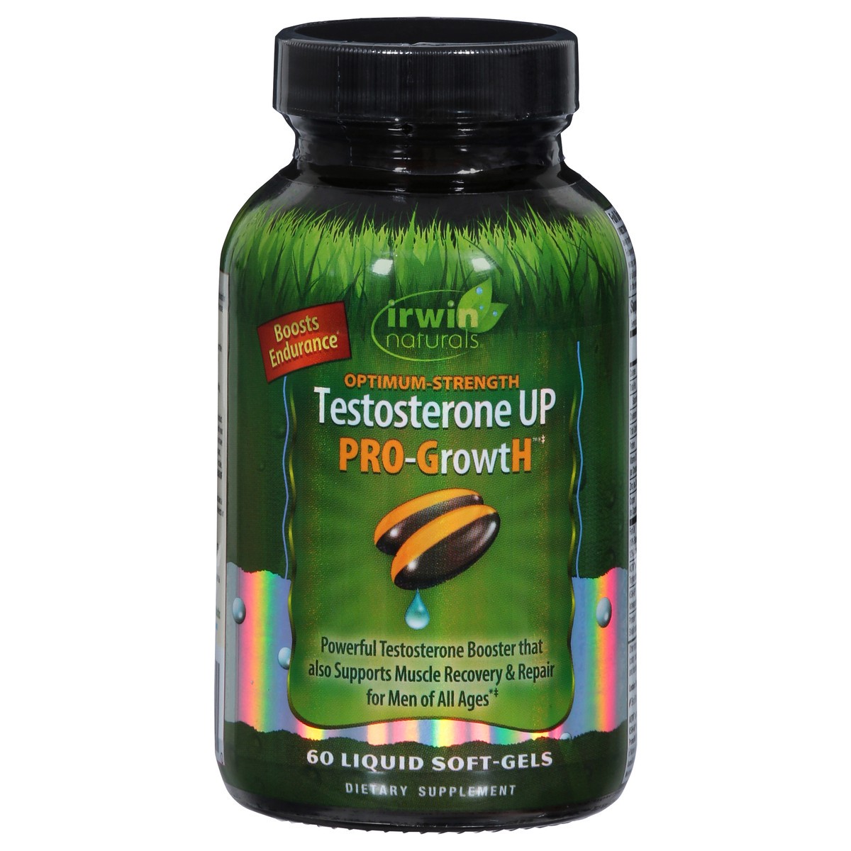 slide 7 of 14, Irwin Naturals Pro-Growth Optimum Strength Testosterone UP 60 Liquid Soft-Gels, 60 ct