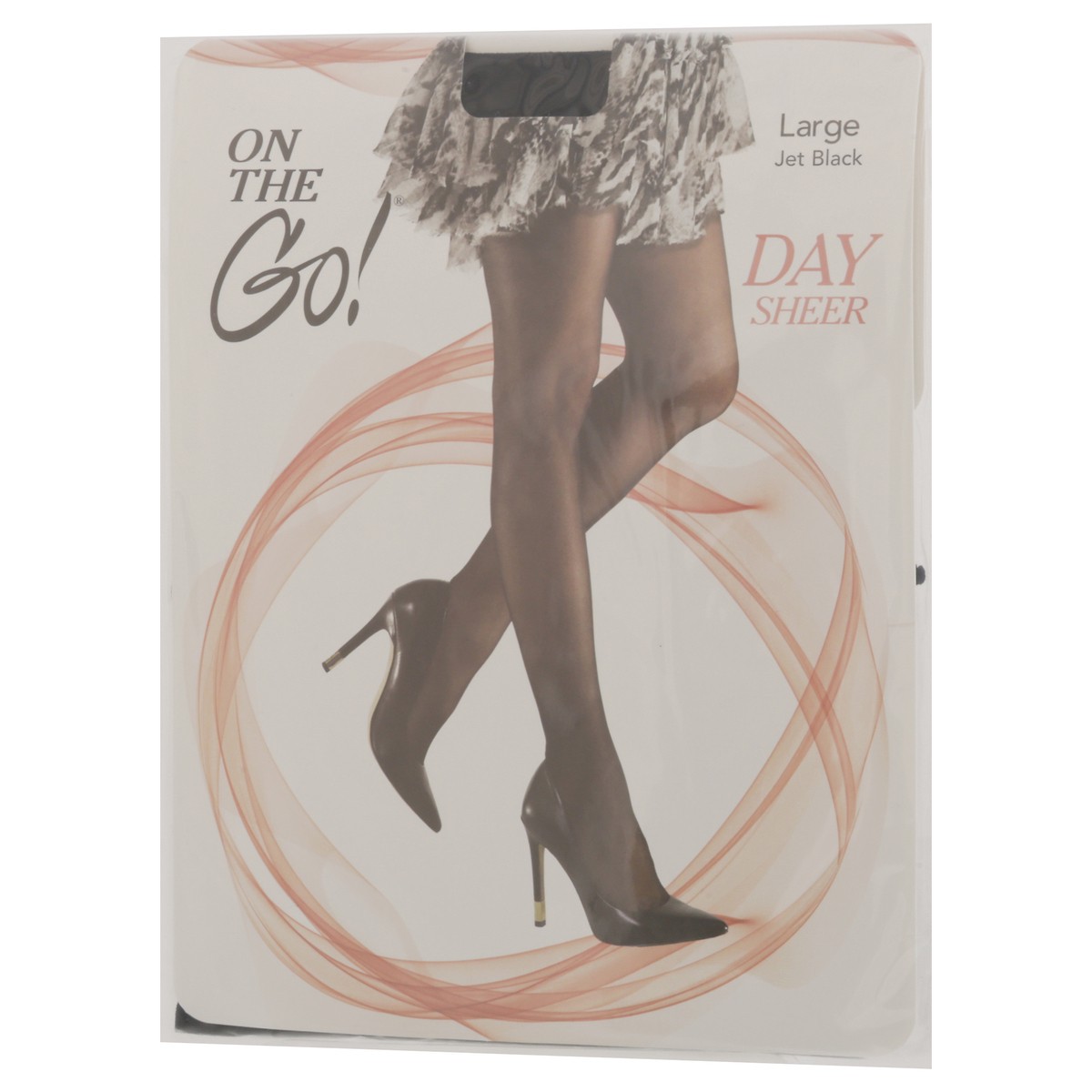slide 5 of 12, On The Go Hosiery Day Sheer Jet Black 1 Count, 1 ct