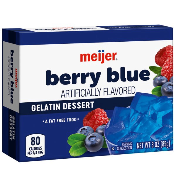 slide 7 of 29, Meijer Berry Blue Gelatin, 3 oz