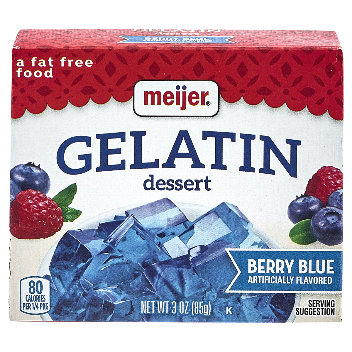 Meijer Berry Blue Gelatin 3 oz | Shipt