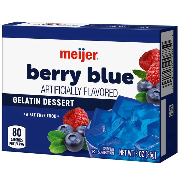 slide 29 of 29, Meijer Berry Blue Gelatin, 3 oz