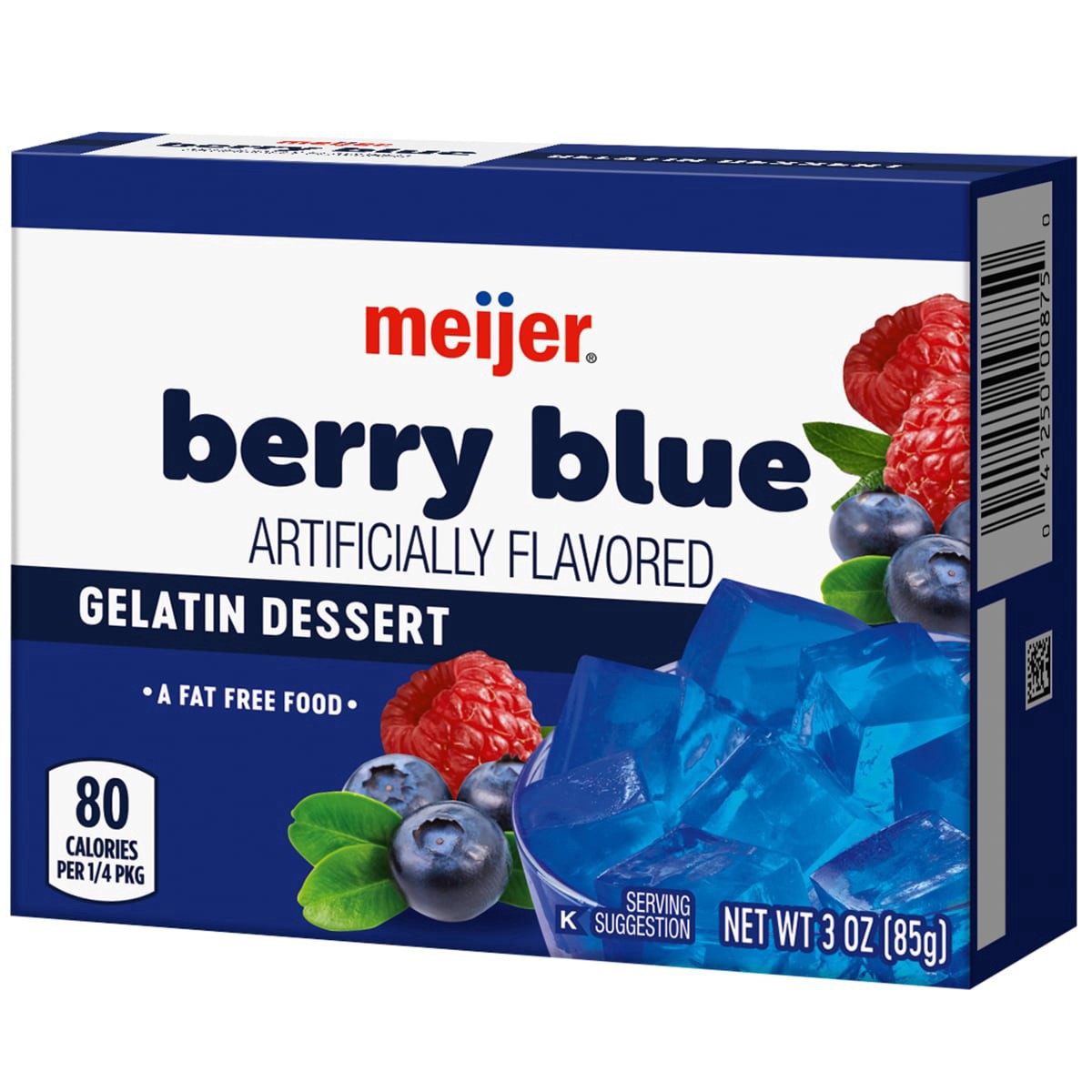 slide 9 of 29, Meijer Berry Blue Gelatin, 3 oz