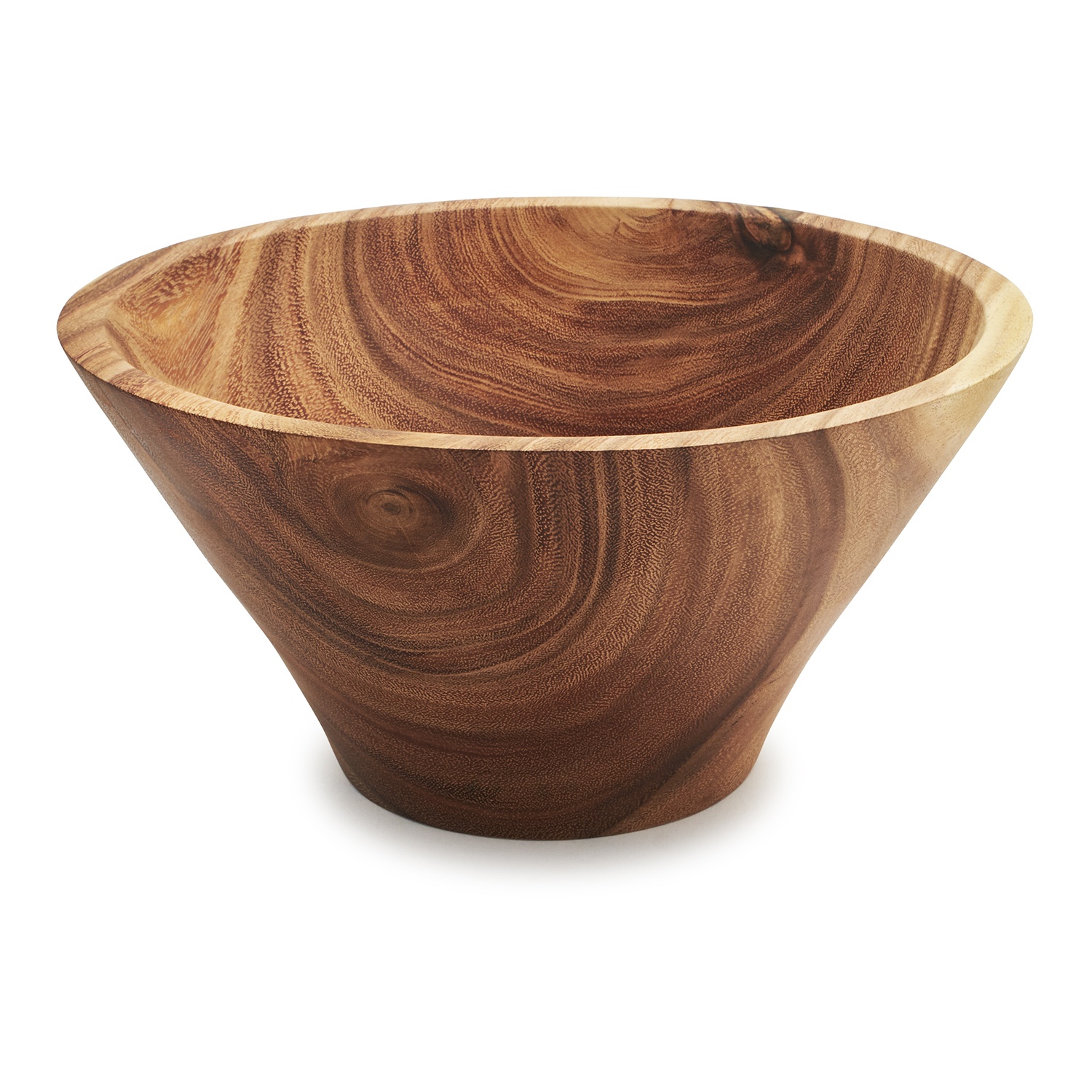 slide 1 of 1, Sur La Table Acacia Flared Serving Bowl, 1 ct